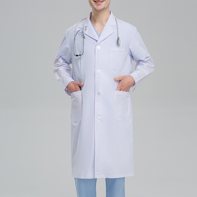 Doctor Uniforms Short Sleeved Medical Nursing Scrubs Uniform Clinic Scrub Sets Short Sleeve Tops Pants Lab Coat White Uniform