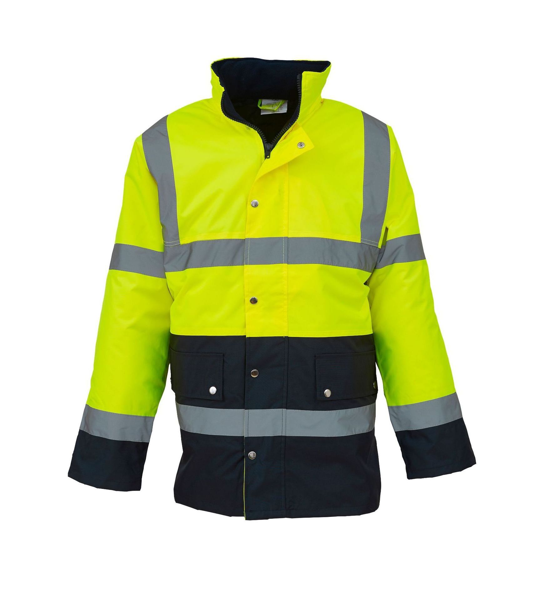 JinTeng Unisex Hi Vis Reflective Clothing Autumn Winter Waterproof Warm Jacket Cotton Highway Duty Traffic Safety Warning Jacket