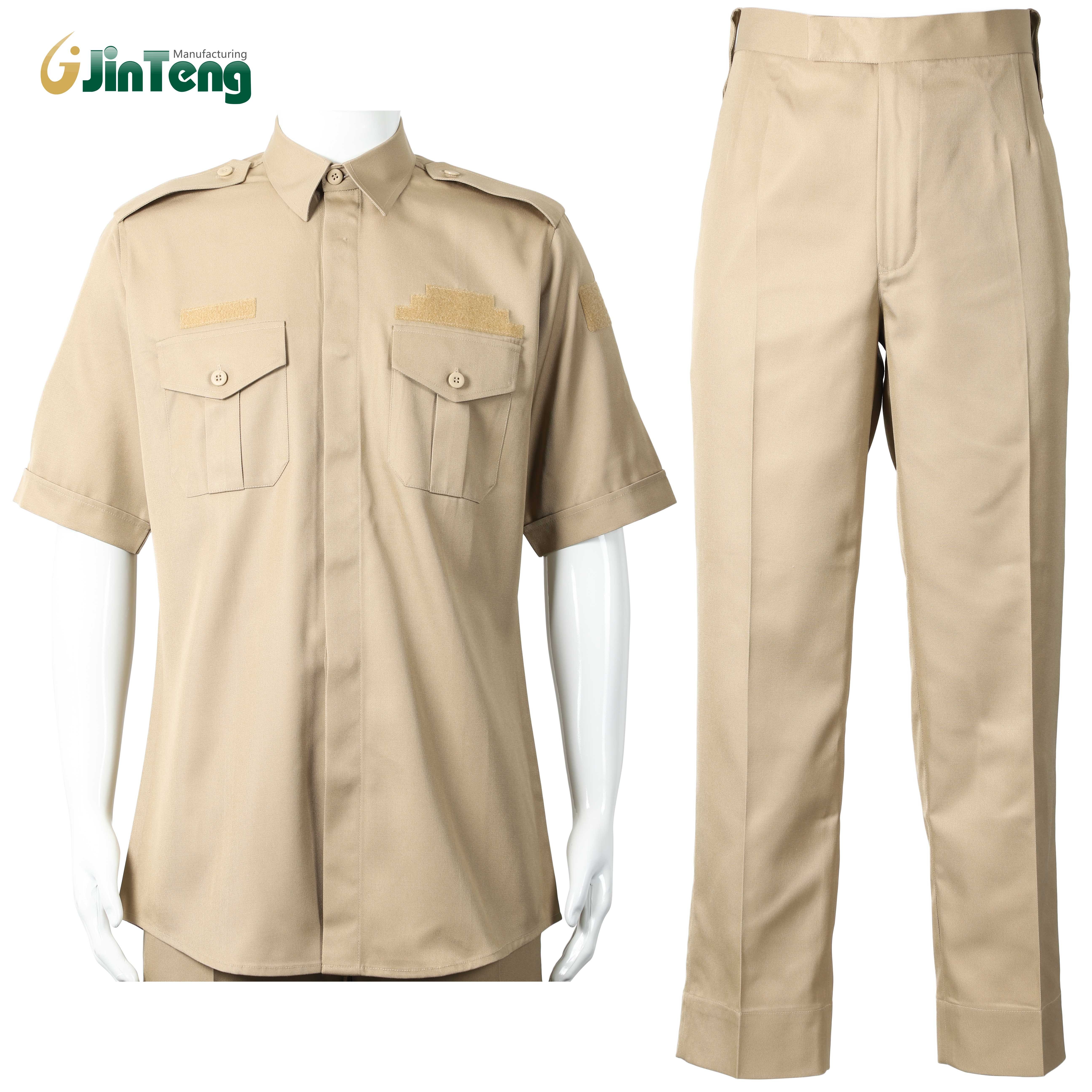 Jinteng comfortable tactical Summer Oman  Uniform Short Sleeve Shirt and Pants Working Uniform set