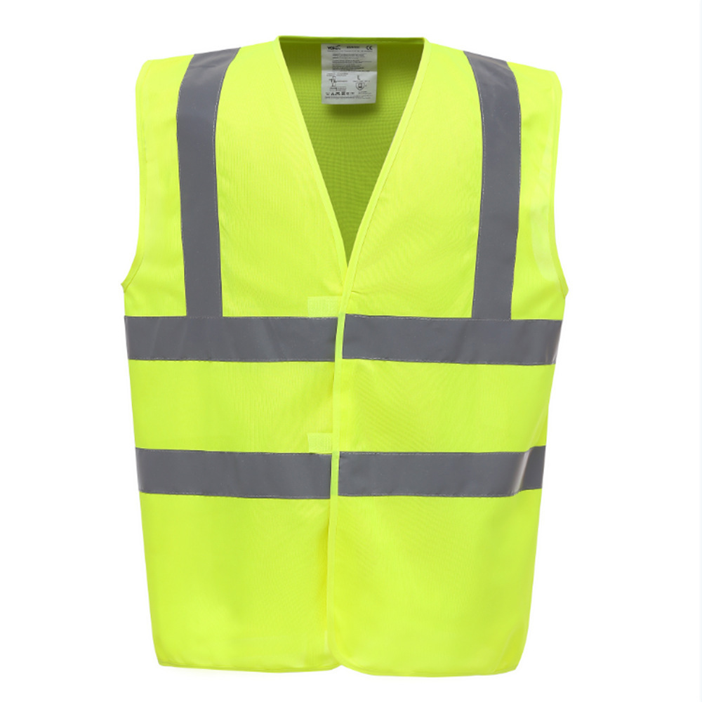 Hi vis 100 polyester workwear Breathable Fluorescent Mesh Reflective Safety Clothing Ansi Class 2 High Visibility Tactical Vest