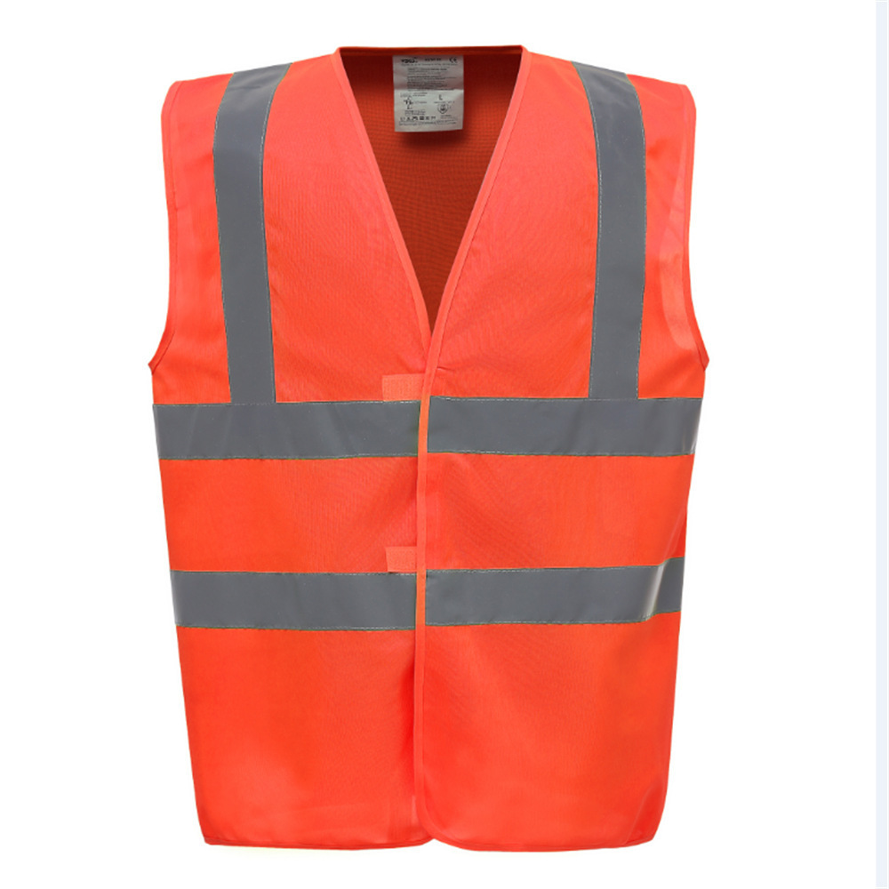 Hight Visibility polyester workwear Breathable Fluorescent Mesh Adjustable Reflective Safety Clothing Work Jacket Security Vest