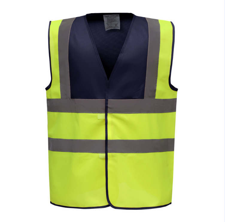 Hight Visibility polyester workwear Breathable Fluorescent Mesh Adjustable Reflective Safety Clothing Work Jacket Security Vest