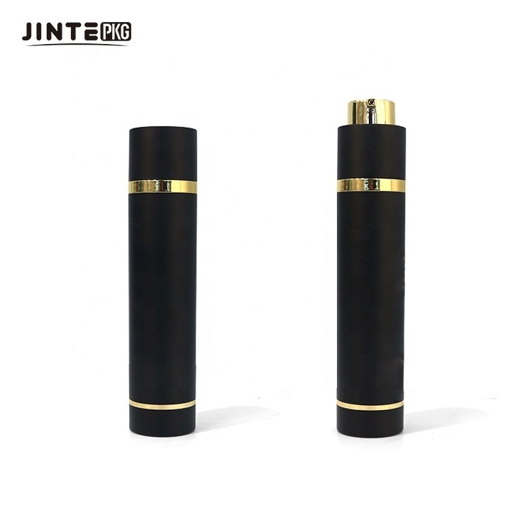 30ml 50ml Matte Black Body with Gold Pump Airless Cream Liquid Bottle Vacuum Press Bottle Airless Pump Lotion Bottle