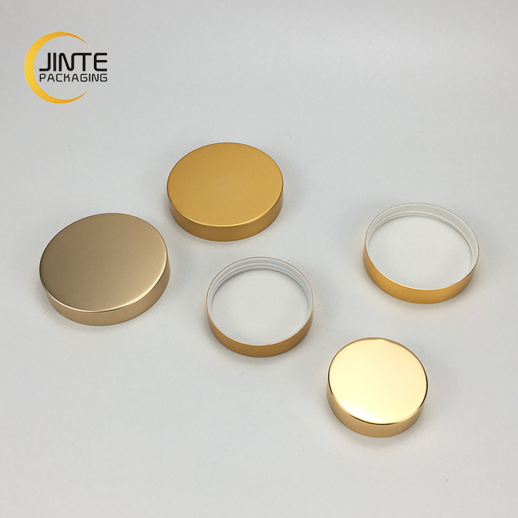 Wholesale 44mm 53mm 56mm 63mm 70mm 89mm Caps For Gold Aluminum Plastic Double Cover Screw Lid For Bottle Jars  Glass Bottles