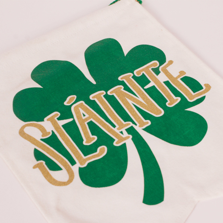 Slainte Party decorative canvas banner wall hanging cotton wall flag banners