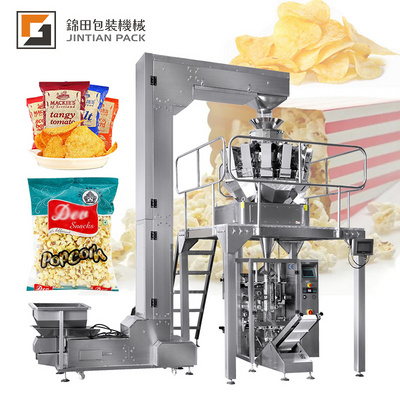 Fully automatic corn flakes snacks macaroni packing multi-function Solid granular food packaging machine