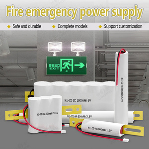 JINTION NI-CD AA SC 1.2V 2.4V 3.6V 4.8V 6V nickel cadmium battery rechargeable aa ni-cd battery for fire Emergency Light