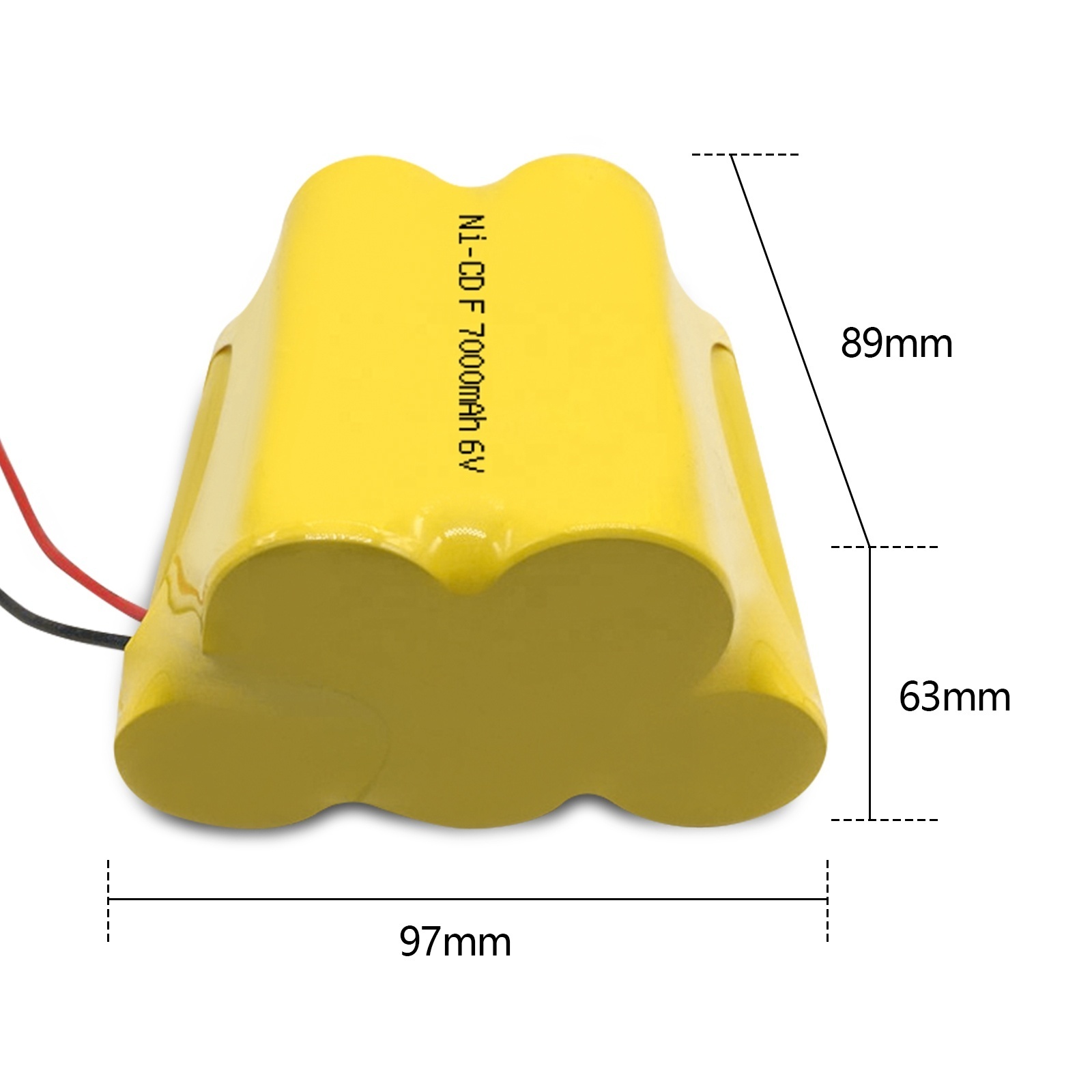 JINTION 6V Ni-Cd F Size 7000mAh Rechargeable battery pack nickel cadmium battery ni-cd battery for Backup power