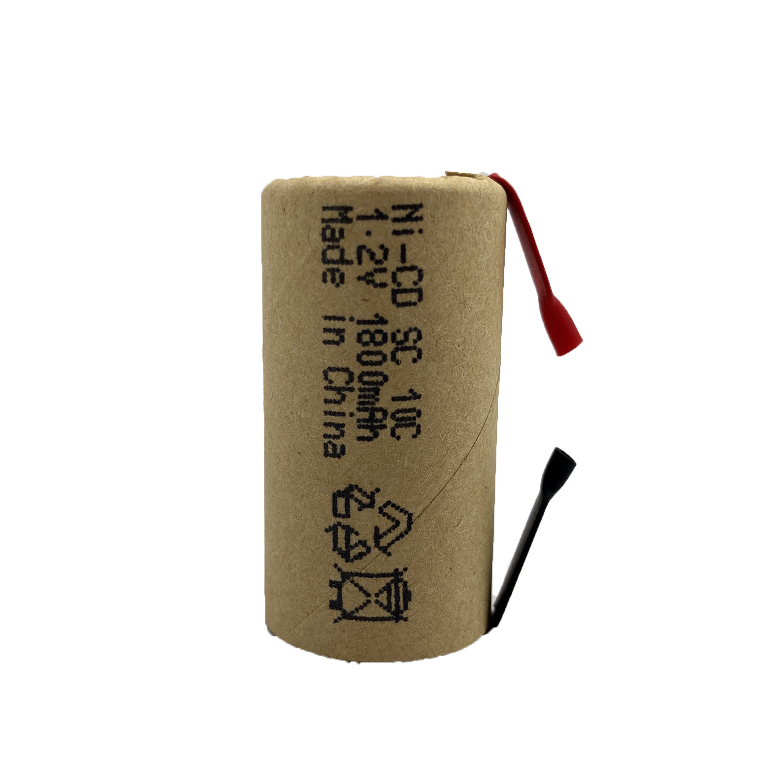 NiCad batteries SC rechargeable cells 1.2V Ni-Cd Sub C 1800mAh battery with tabs