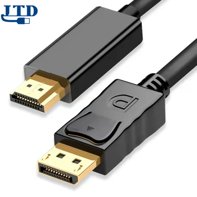 1080P Displayport to HDMI 1.8M DP TO HDMI Adapter Cable Male To Male for Laptop PC Display Port to 1080P HDMI Cable