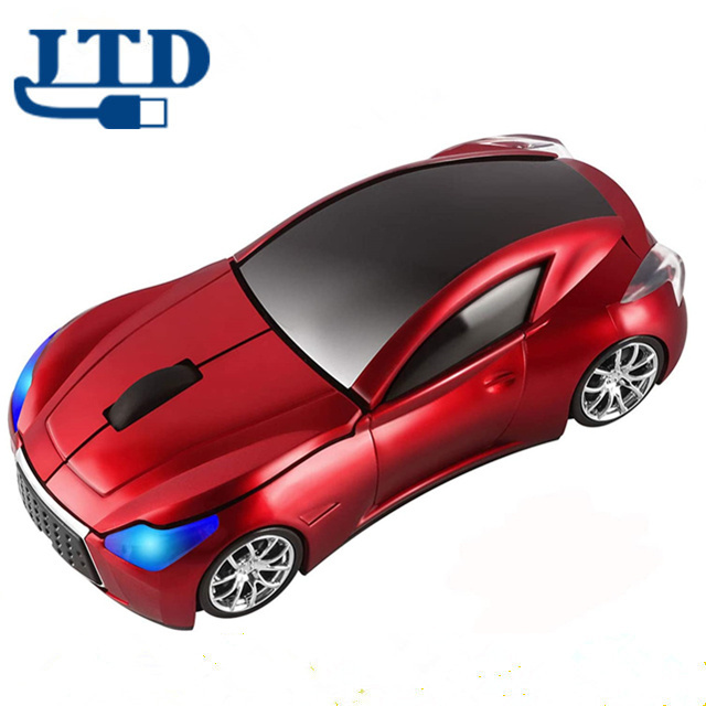 Cool Sports 3D Car Shaped Wireless Optical Mouse 1600DPI 3 Button Ergonomic Office Mice with USB Receiver for gift