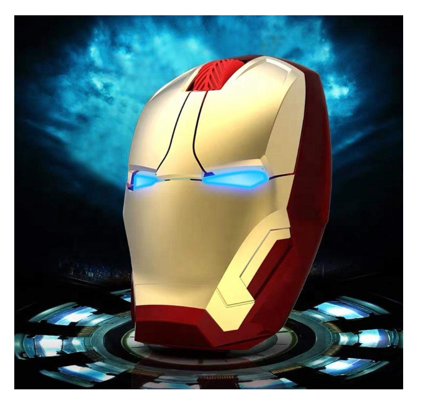 Factory price Ergonomic Wireless Iron Man Mouse 2.4G Portable Mobile Computer Mouse