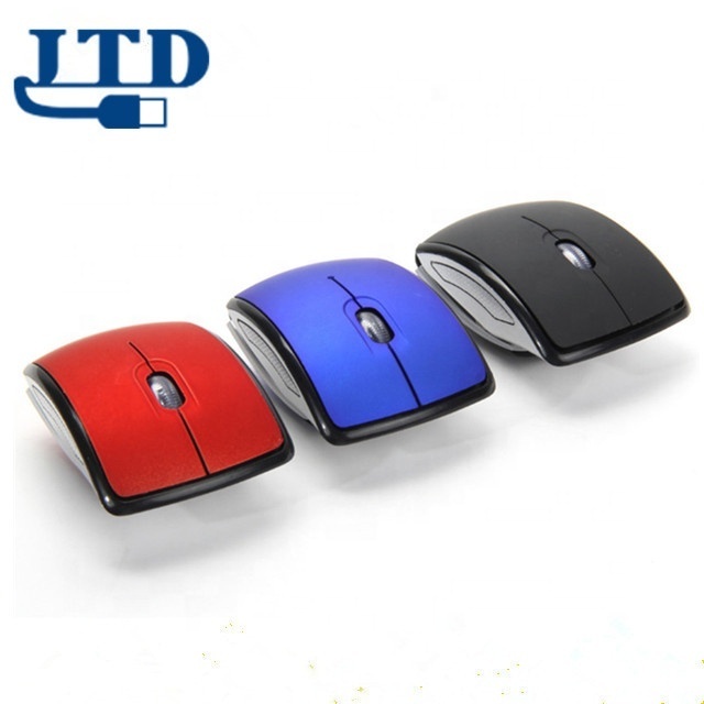 Fashion Foldable 2.4GHz Wireless Mouse for the PC computer mouse Foldable Folding Mouse