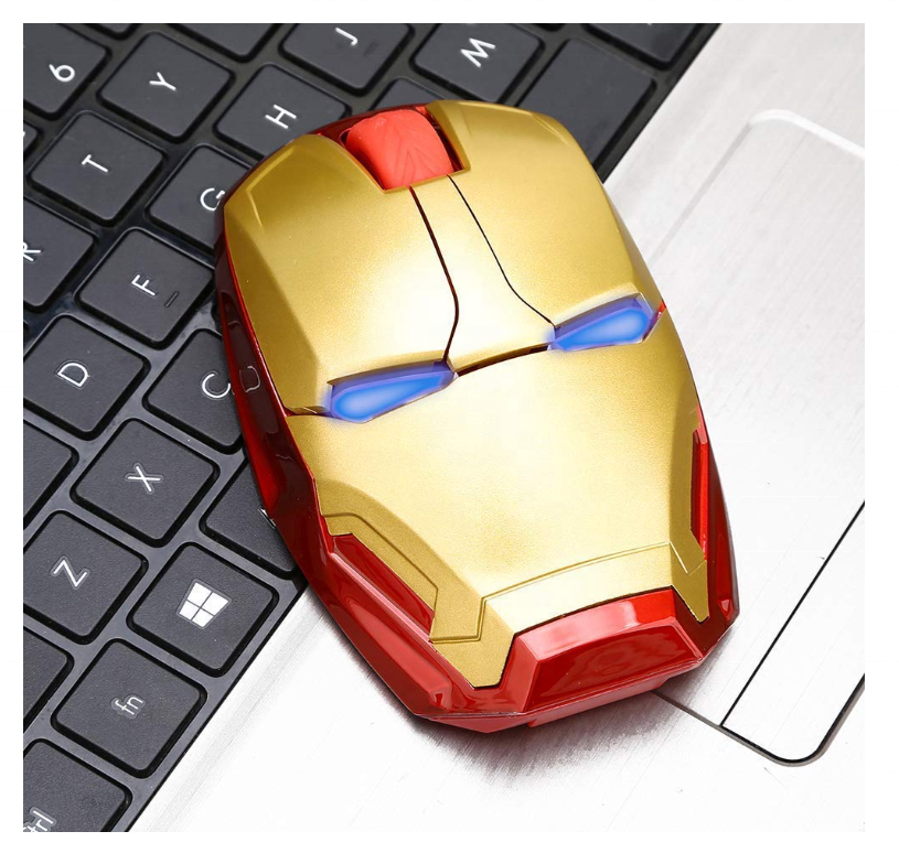 Factory price Ergonomic Wireless Iron Man Mouse 2.4G Portable Mobile Computer Mouse