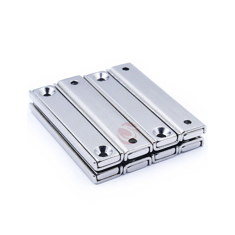 Neodymium Channel Magnet With CSK Hole Powerful Rectangular Channel Magnets For Fixing Heavy-Dutymounting