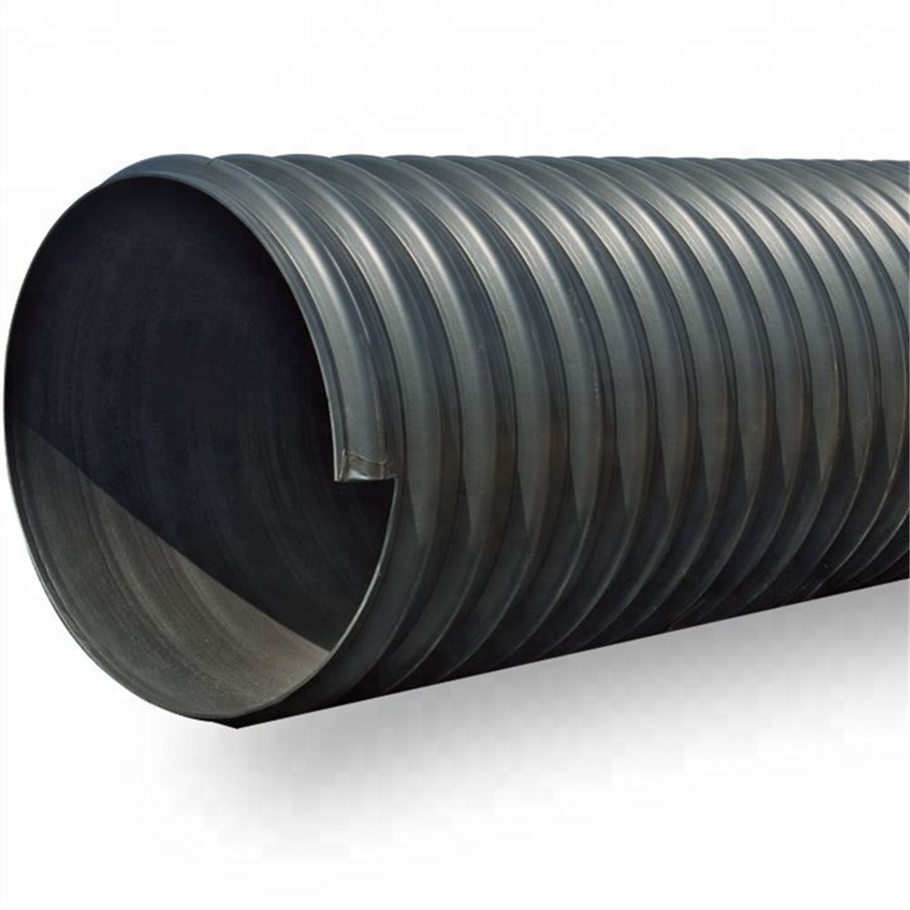 SN6 600MM Drainage pipe hdpe plastic culvert pipe prices/hdpe double wall corrugate pipes/ hdpe tubes