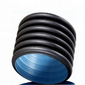 SN6 600MM Drainage pipe hdpe plastic culvert pipe prices/hdpe double wall corrugate pipes/ hdpe tubes