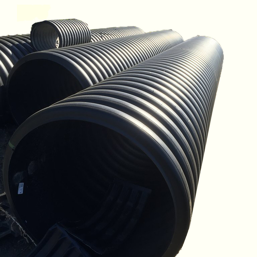 Agricultural irrigation 6 inch hdpe double wall corrugated pipe for waste water