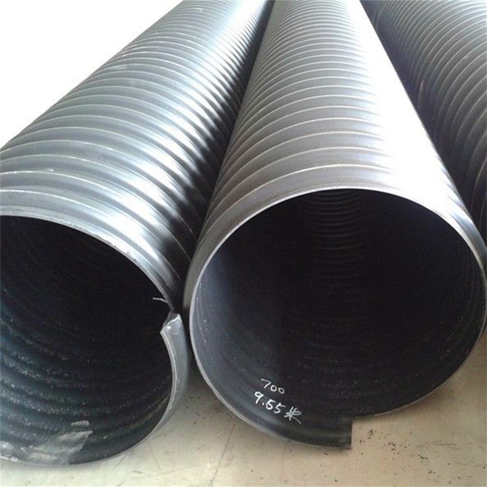 Hdpe steel 600mm SN8 24 inch diameter culvert pipe