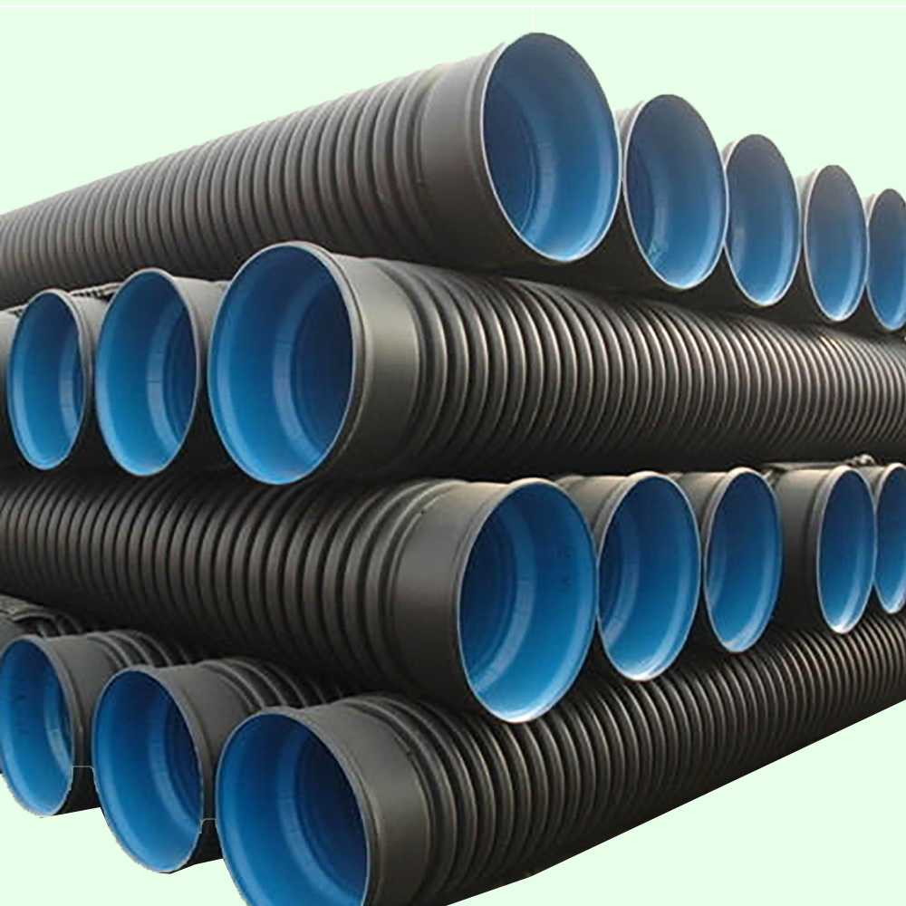 Agricultural irrigation 6 inch hdpe double wall corrugated pipe for waste water