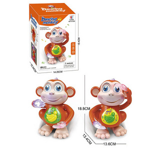 Jinming Children battery operated toys with light and music electric walking dancing monkey toys for kids