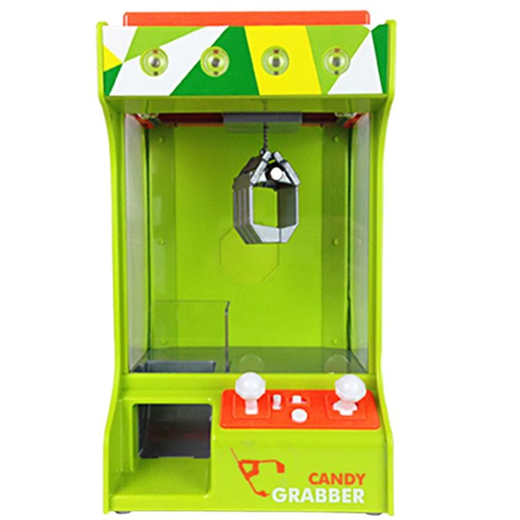 Electric Claw Machine Candy Dispenser Toy With Light Music Mini Candy Grabber Machine Toy