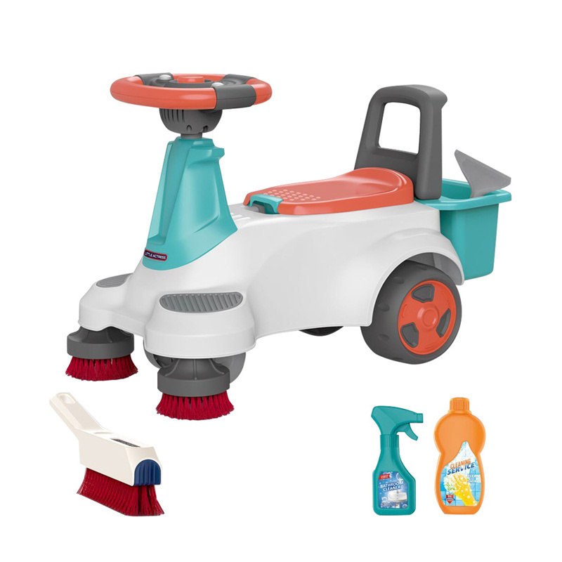 Jinming Ride On Car Educational Toys Cleaning Car Housework Wash Learning Children Swing Car Toy