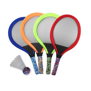 Jinming Children Outdoor Beach Sports Games Tennis Racket and Balls Set Flash Light Up Kids Luminous Badminton Racquet