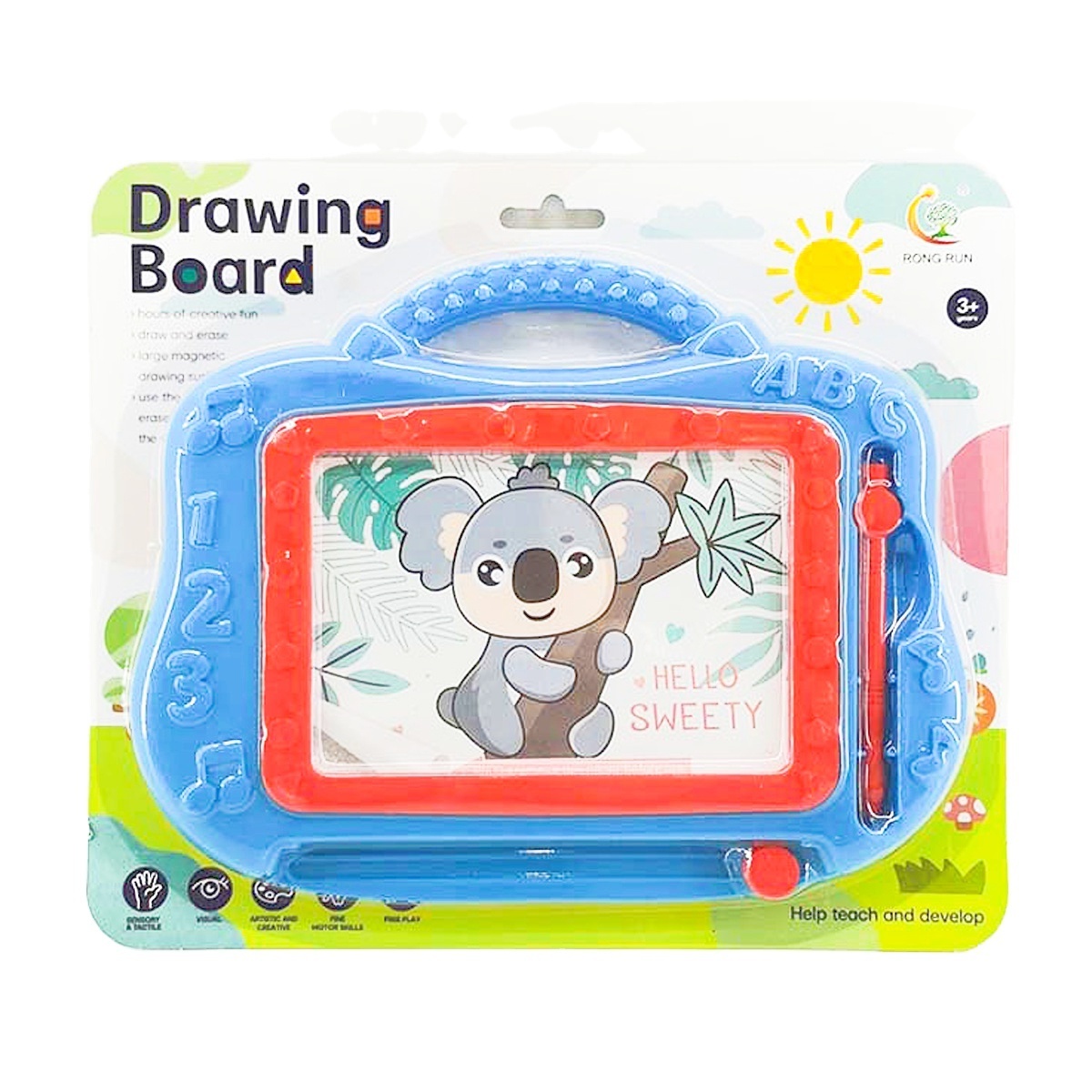 Jinming Children early educational learning toy writing board Kids magnetic drawing board