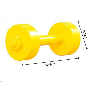 Children sports toy plastic musical dumbbell toy with light dumbbell sets for kids