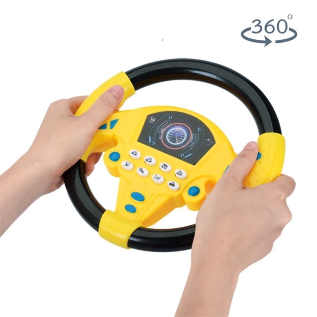 Jinming Electric Baby Toys with Sound Kids Musical Educational Simulate Driving Car Steering Wheel Toy