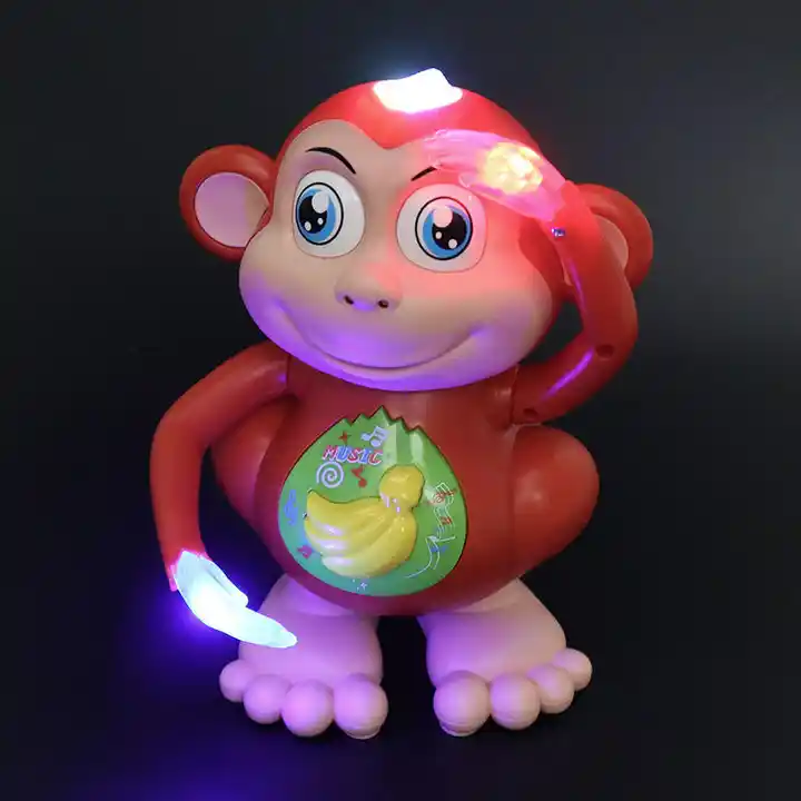 Jinming Children battery operated toys with light and music electric walking dancing monkey toys for kids