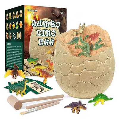 Jinming Kids Educational Gift Giant Dino Egg Digging Set Toy Mini Dinosaur Fossil Digging Kit Toys