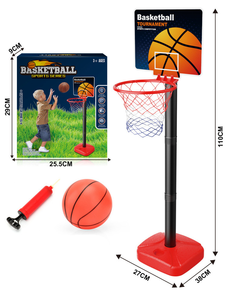 Jinming Hot Sale Kids Indoor Outdoor Exercise Toys Basketball Sport Plastic Mini Basketball Stand Toys