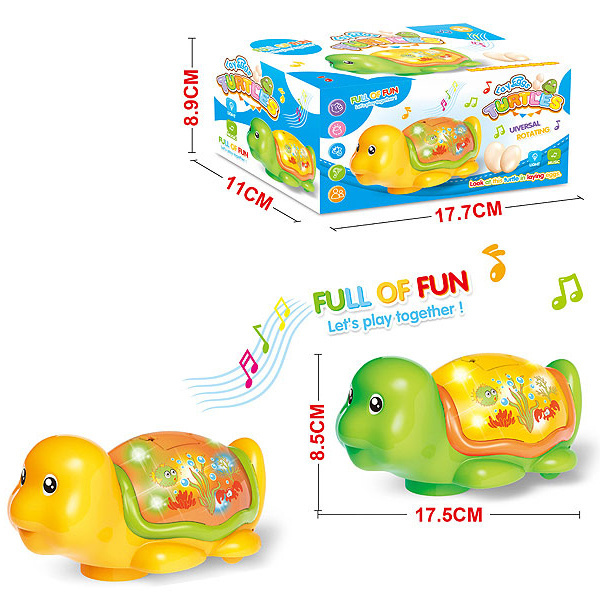 Jinming Children battery operated animal toys with music and light electric laying turtle toys for sale