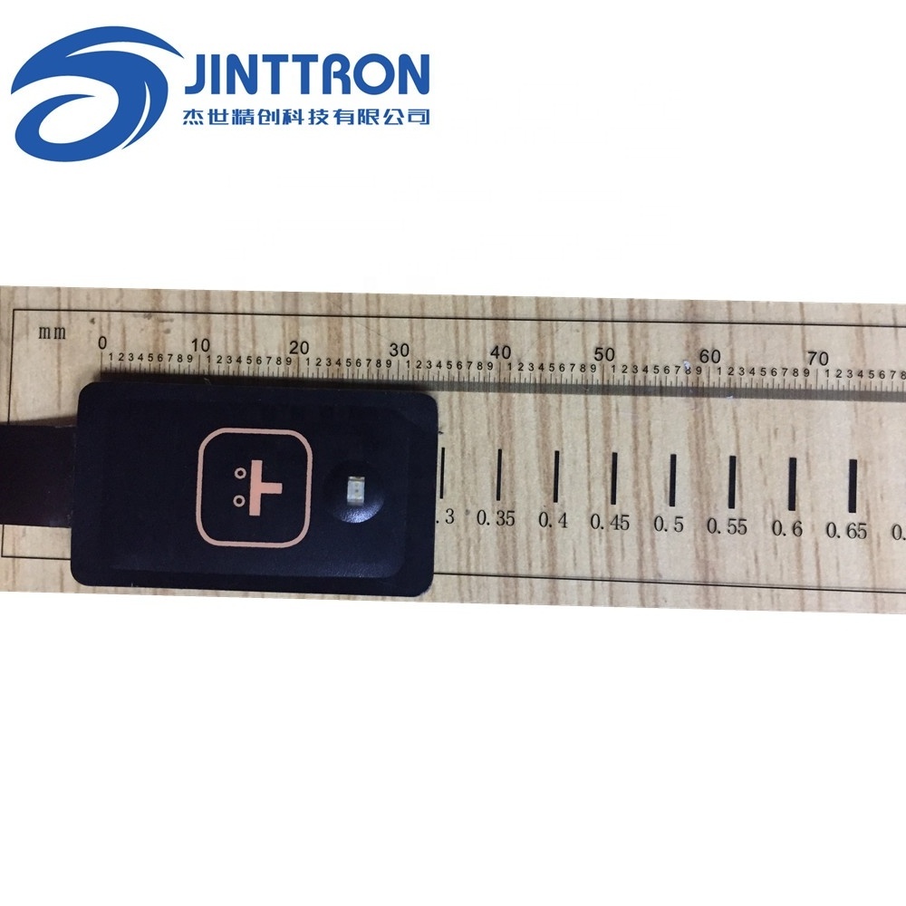 Tactile small size one button membrane switch for measurement instruments