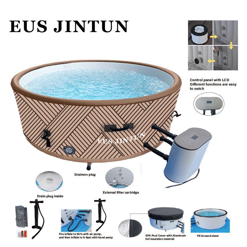 New Arrival Outdoor Inflatable Foldable Bathtub Adult Bath Universal Pool Spas And Hot Tubs