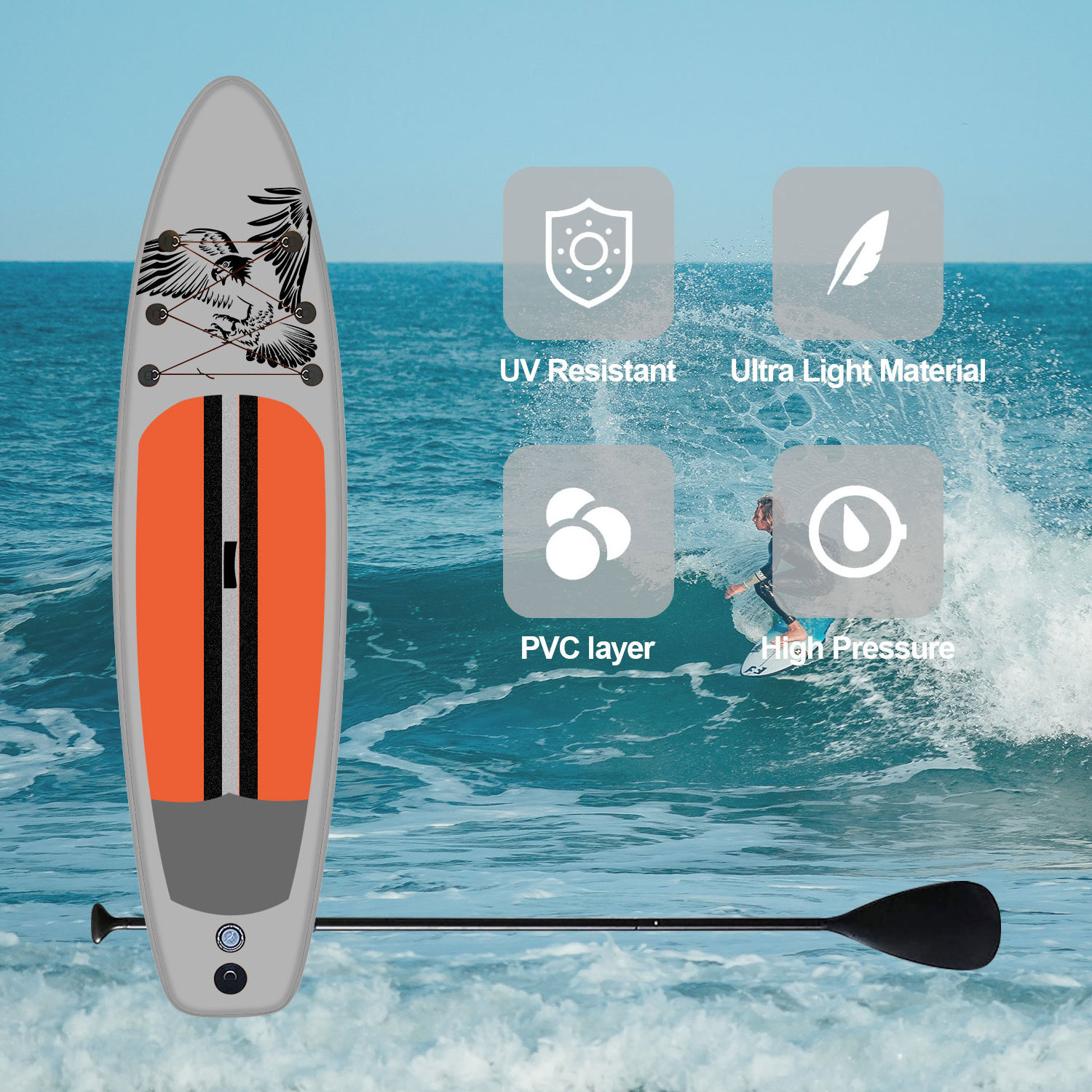 OEM Custom durable surfboard Inflatable outdoor Water Yoga Swimming support board sup Standing Paddle Board