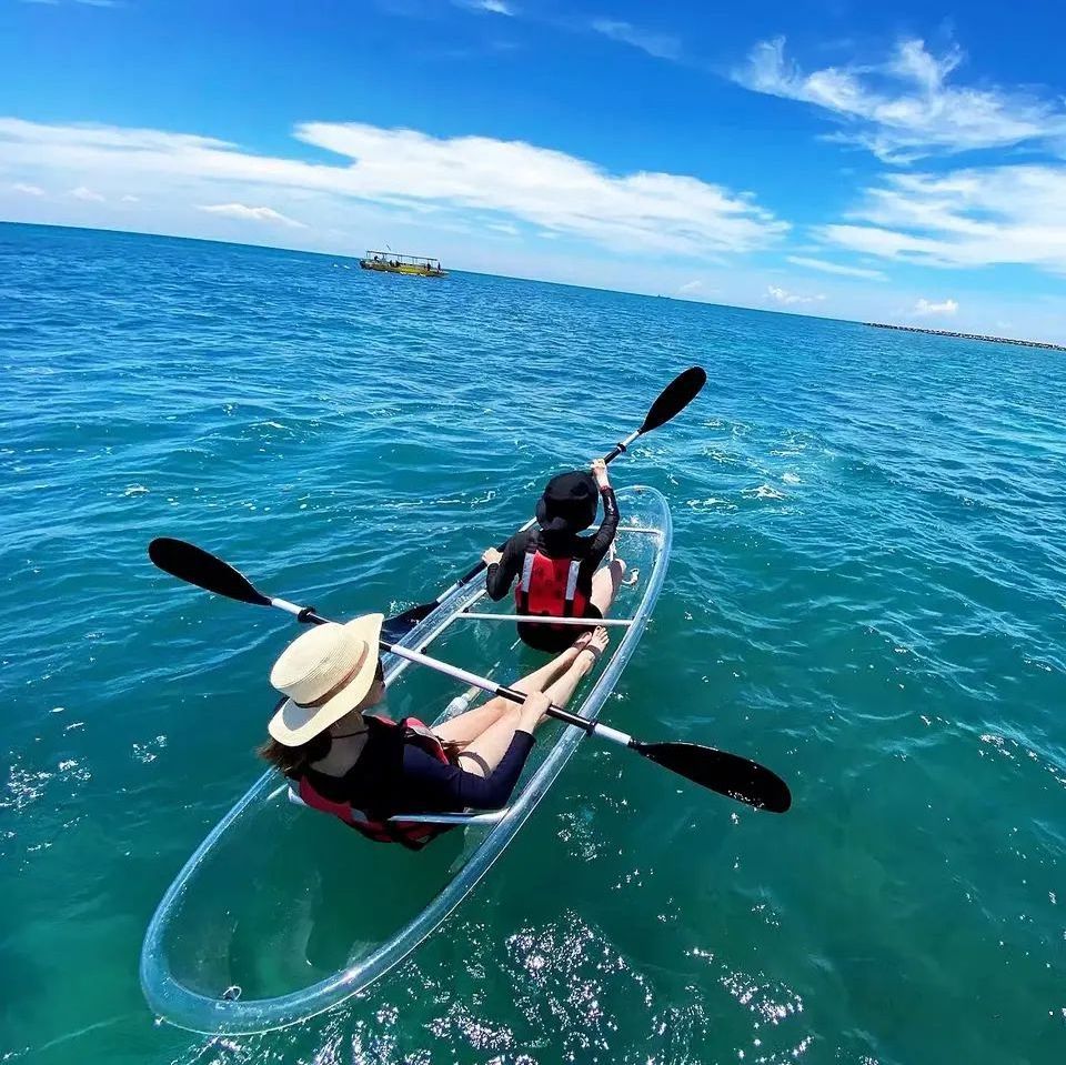 High-quality Transparent kayak Multi-person Kayak Water Transparent Boat Canoe clear bottom boat