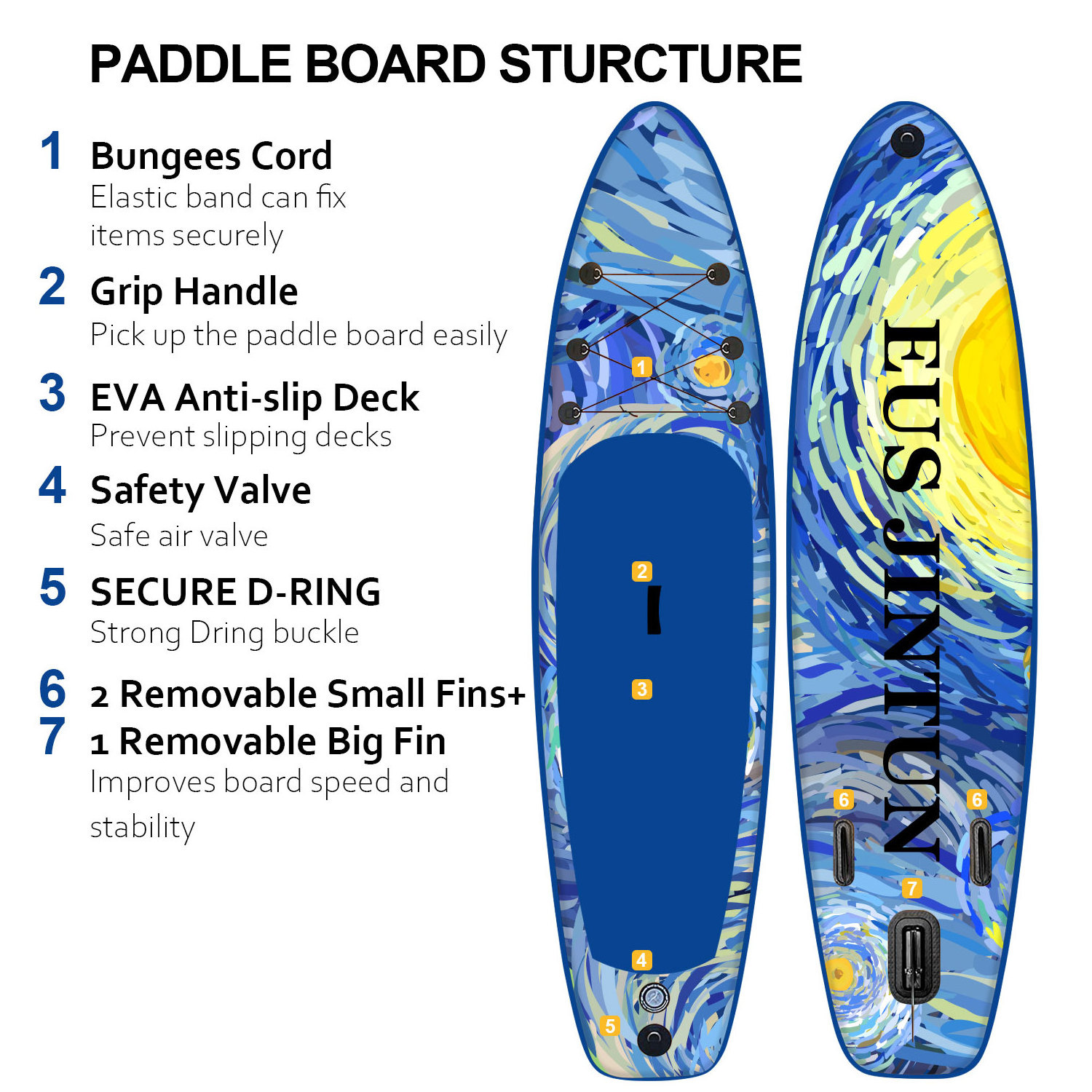 Oem Inflatable Surfboard Children's swimming support board standing sup paddle board