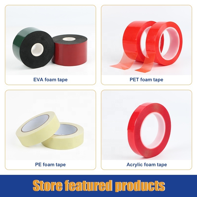 Custom Double Sided Acrylic Foam Tape Very High Bonding Thin Mounting Automotive adhesive foam waterproof double sided tape