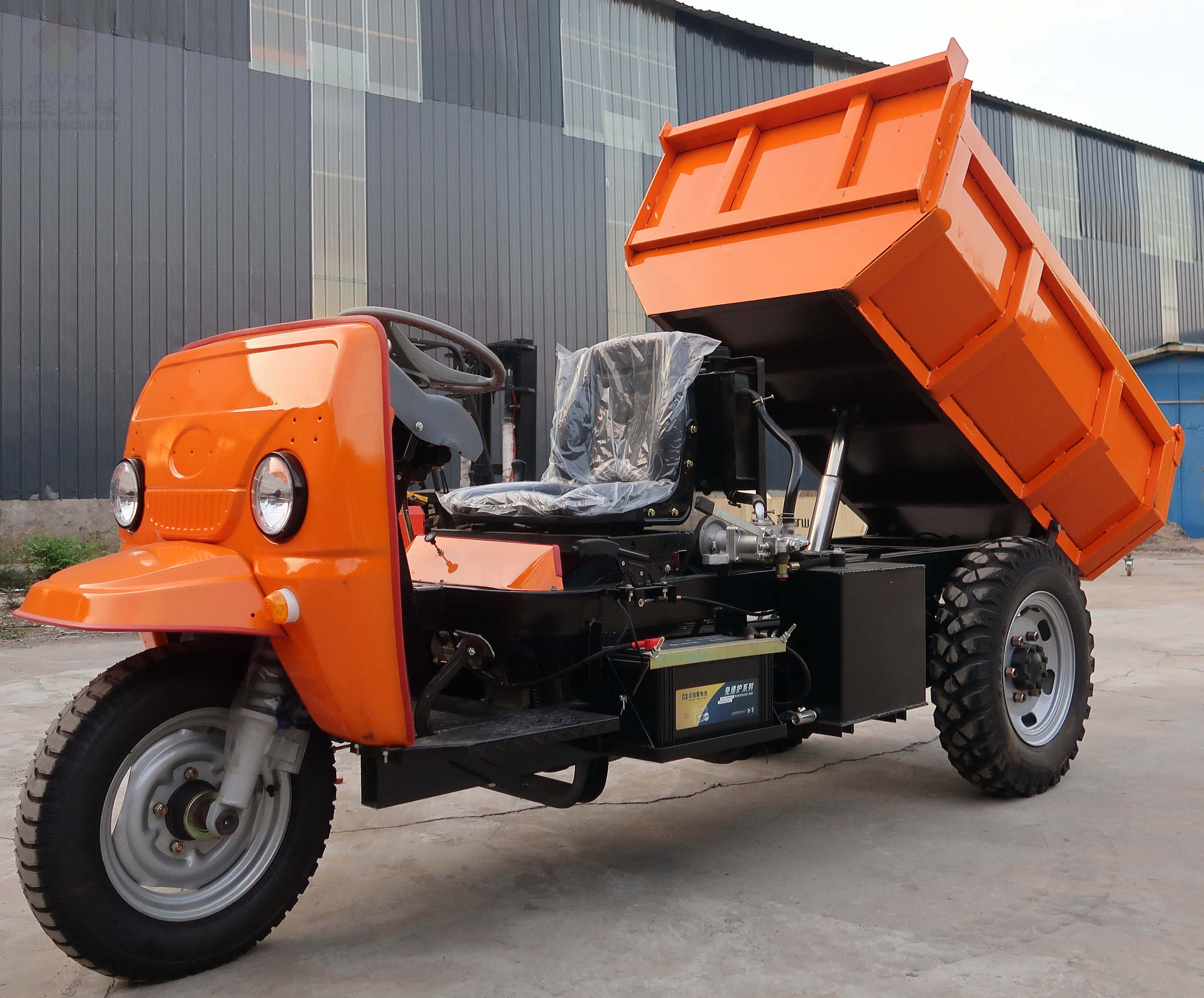 Jinwang 2 Ton Strong Performance Diesel Dumper Tricycle Dumper Three Wheel Mini Dump Truck