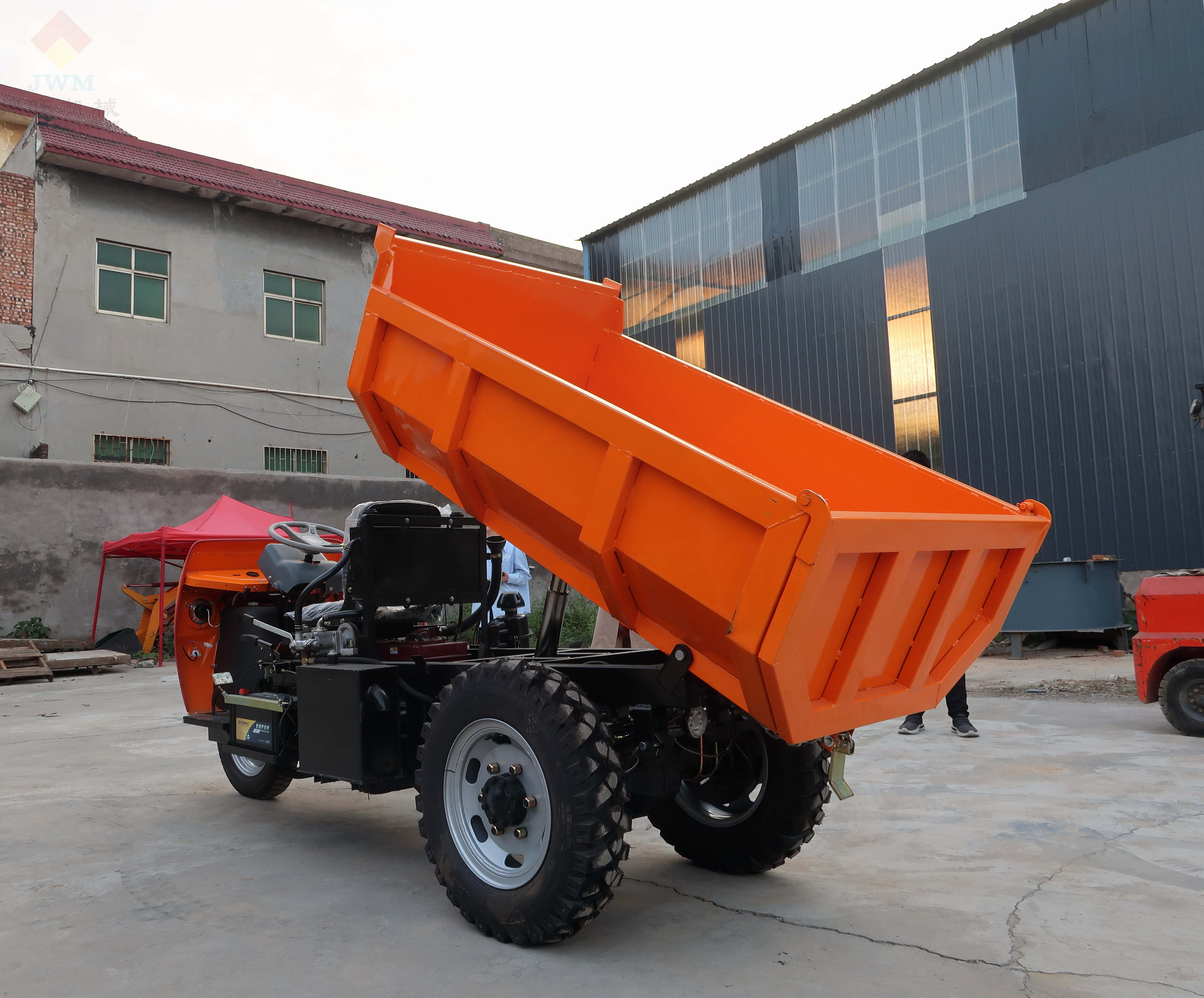 Jinwang 2 Ton Strong Performance Diesel Dumper Tricycle Dumper Three Wheel Mini Dump Truck