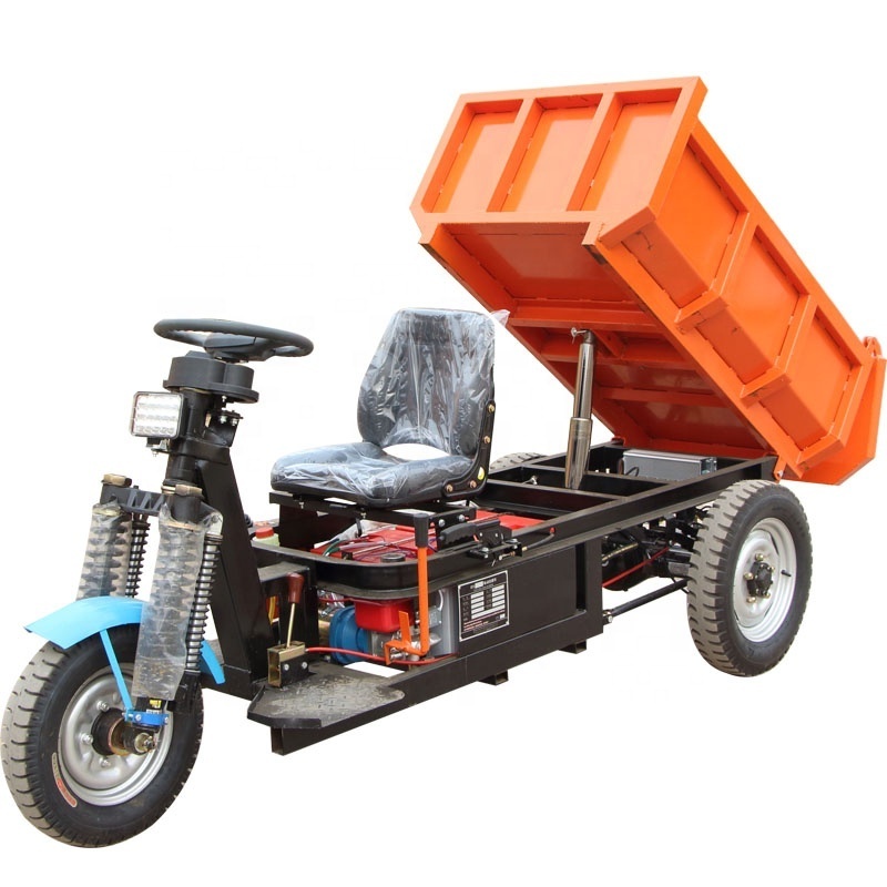 1500KG, 2000KG  direct coupling electric dumper truck 3 wheel electric tricycle electric cargo tricycle for Sale