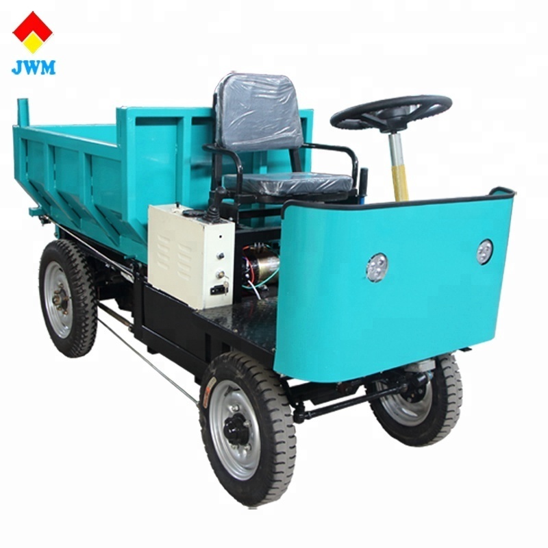 Cheap 2 ton  load motor electric  cargo 4 wheel  tricycle with open box for sale