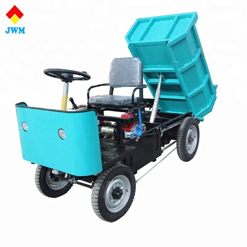 Cheap 2 ton  load motor electric  cargo 4 wheel  tricycle with open box for sale