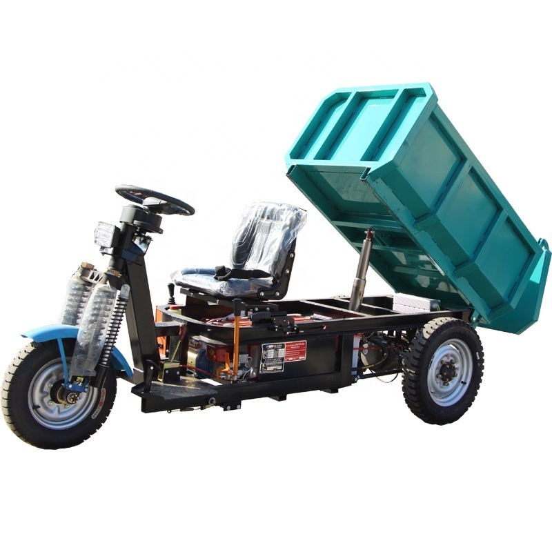 1500KG, 2000KG  direct coupling electric dumper truck 3 wheel electric tricycle electric cargo tricycle for Sale