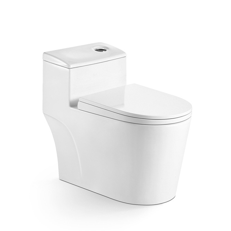 Inodoro luxury bathroom sanitary ware siphon flushing one piece ceramic white wc s trap toilet bowl