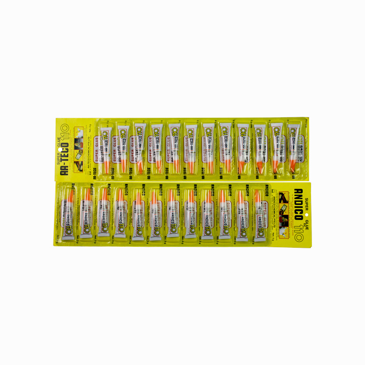 12pcs/card Aluminum Tube Super Glue