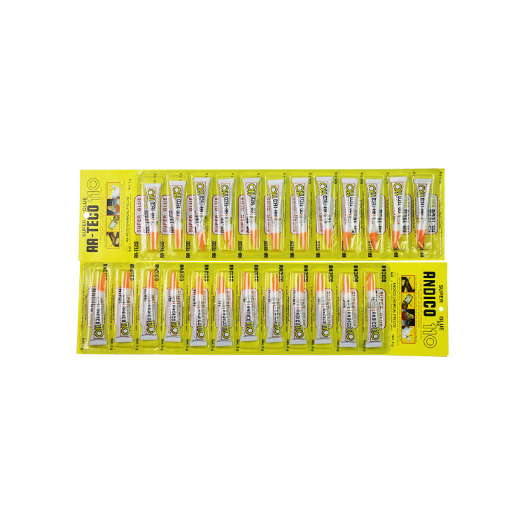 12pcs/card Aluminum Tube Super Glue